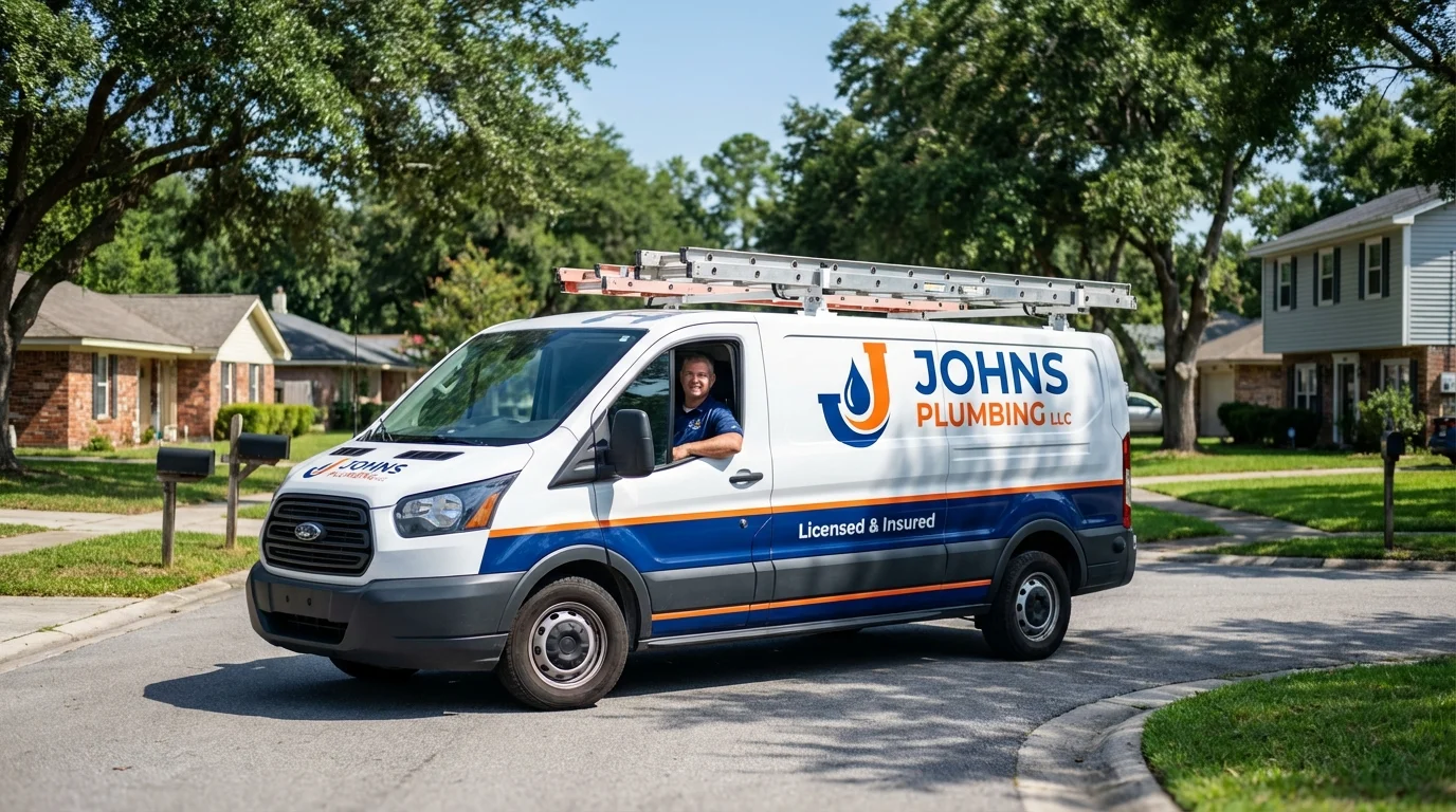 Johns Plumbing LLC service van in Kayenta, AZ