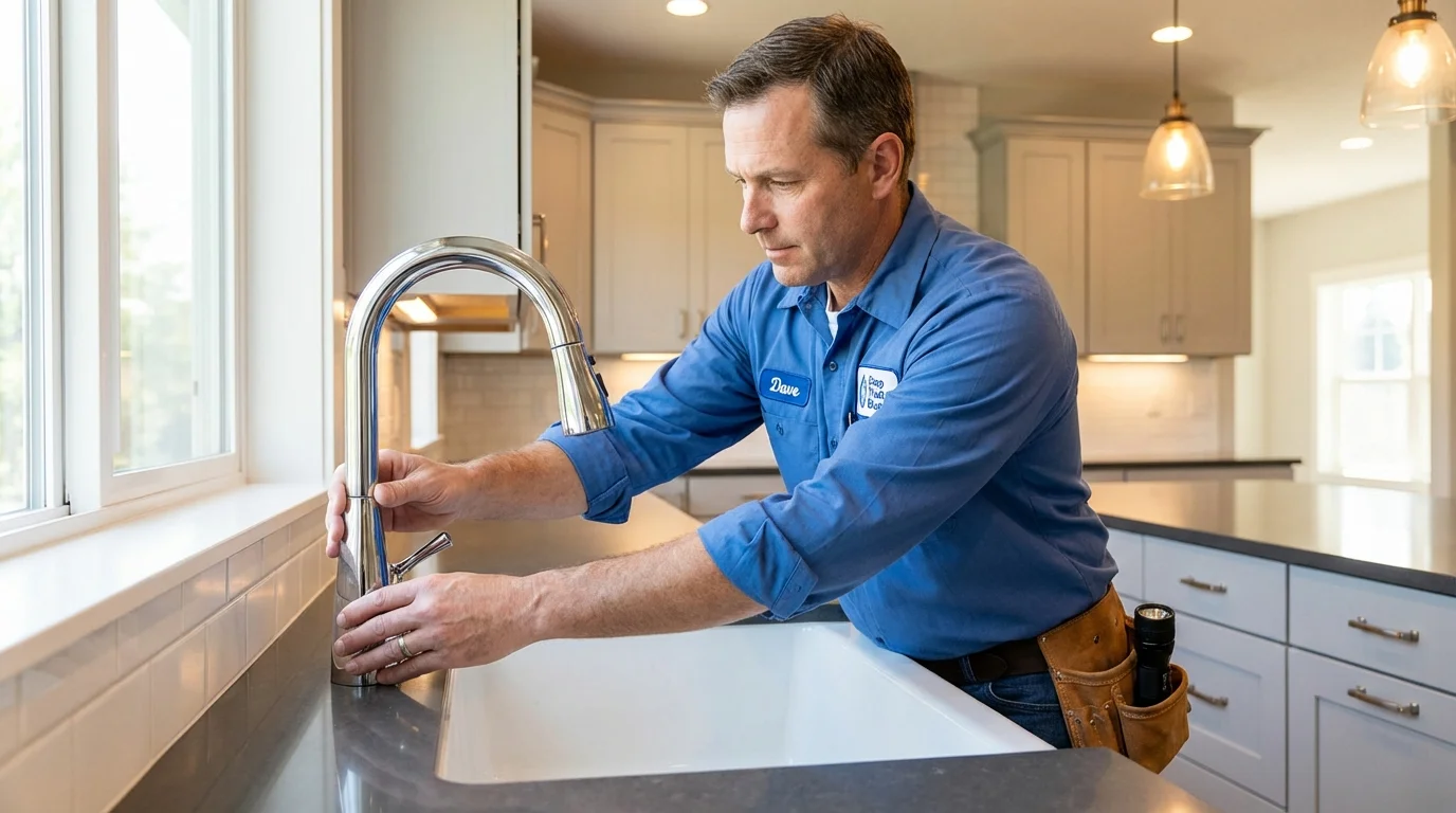 Kitchen faucet installation by Johns Plumbing LLC in Kayenta